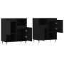 Sideboards 2 pcs black plywood by vidaXL, Sideboards - Ref: Foro24-3190118, Price: 114,21 €, Discount: %