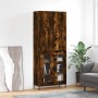 Tall smoked oak plywood sideboard 69.5x34x180 cm by vidaXL, Sideboards - Ref: Foro24-3195744, Price: 150,99 €, Discount: %