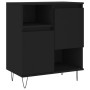 Aparadores 2 uds madera contrachapada negro de vidaXL, Aparadores - Ref: Foro24-3190126, Precio: 112,26 €, Descuento: %