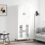 Tall white plywood sideboard 69.5x34x180 cm by vidaXL, Sideboards - Ref: Foro24-3195747, Price: 164,63 €, Discount: %