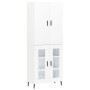 Tall white plywood sideboard 69.5x34x180 cm by vidaXL, Sideboards - Ref: Foro24-3195747, Price: 164,63 €, Discount: %