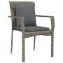 Garden chairs with cushions 4 units gray synthetic rattan by vidaXL, Garden sets - Ref: Foro24-319880, Price: 251,56 €, Disco...