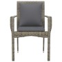 Garden chairs with cushions 4 units gray synthetic rattan by vidaXL, Garden sets - Ref: Foro24-319880, Price: 251,56 €, Disco...