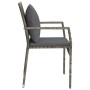 Garden chairs with cushions 4 units gray synthetic rattan by vidaXL, Garden sets - Ref: Foro24-319880, Price: 251,56 €, Disco...