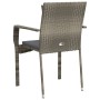 Garden chairs with cushions 4 units gray synthetic rattan by vidaXL, Garden sets - Ref: Foro24-319880, Price: 251,56 €, Disco...