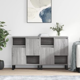 Sideboards 2 pieces Sonoma gray plywood by vidaXL, Sideboards - Ref: Foro24-3190139, Price: 156,99 €, Discount: %