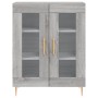 Tall gray Sonoma plywood sideboard 69.5x34x180 cm by vidaXL, Sideboards - Ref: Foro24-3195729, Price: 155,99 €, Discount: %