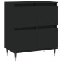 Aparadores 2 uds madera contrachapada negro de vidaXL, Aparadores - Ref: Foro24-3190166, Precio: 126,76 €, Descuento: %