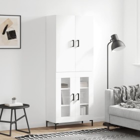 Tall white plywood sideboard 69.5x34x180 cm by vidaXL, Sideboards - Ref: Foro24-3195731, Price: 157,99 €, Discount: %