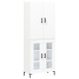 Tall white plywood sideboard 69.5x34x180 cm by vidaXL, Sideboards - Ref: Foro24-3195731, Price: 157,54 €, Discount: %