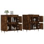 2-teilige Sideboards aus geräuchertem Eichensperrholz von vidaXL, Sideboards - Ref: Foro24-3190170, Preis: 129,82 €, Rabatt: %