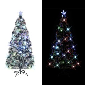 Artificial Christmas tree with stand/LED 210 cm fiber optic by vidaXL, Christmas trees - Ref: Foro24-242428, Price: 116,34 €,...