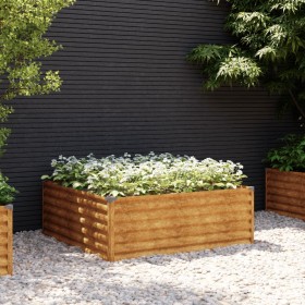 Jardinera acero corten 100x100x36 cm de vidaXL, Maceteros y jardineras - Ref: Foro24-151993, Precio: 63,08 €, Descuento: %