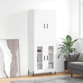 Tall white glossy plywood sideboard 69.5x34x180 cm by vidaXL, Sideboards - Ref: Foro24-3195741, Price: 168,15 €, Discount: %