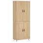 Aparador alto madera contrachapada color roble 69,5x34x180 cm de vidaXL, Aparadores - Ref: Foro24-3195766, Precio: 143,25 €, ...