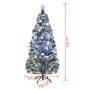 Árbol de Navidad artificial con soporte/LED 210 cm fibra óptica de vidaXL, Arboles de navidad - Ref: Foro24-242428, Precio: 1...