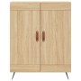 Aparador alto madera contrachapada color roble 69,5x34x180 cm de vidaXL, Aparadores - Ref: Foro24-3195766, Precio: 143,25 €, ...