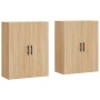 Wall-mounted cabinet 2 units Sonoma oak 69.5x34x90 cm by vidaXL, Sideboards - Ref: Foro24-3195646, Price: 147,99 €, Discount: %