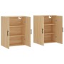 Wall-mounted cabinet 2 units Sonoma oak 69.5x34x90 cm by vidaXL, Sideboards - Ref: Foro24-3195646, Price: 147,99 €, Discount: %