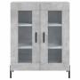 Aparador alto madera contrachapada gris hormigón 69,5x34x180 cm de vidaXL, Aparadores - Ref: Foro24-3195743, Precio: 151,47 €...