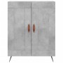 Aparador alto madera contrachapada gris hormigón 69,5x34x180 cm de vidaXL, Aparadores - Ref: Foro24-3195767, Precio: 146,45 €...