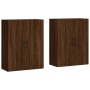 Armarios de pared 2 unidades marrón roble 69,5x34x90 cm de vidaXL, Aparadores - Ref: Foro24-3195650, Precio: 152,75 €, Descue...