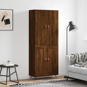 Tall oak brown plywood sideboard 69.5x34x180 cm by vidaXL, Sideboards - Ref: Foro24-3195770, Price: 140,99 €, Discount: %