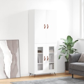 High glossy white plywood sideboard 69.5x34x180 cm by vidaXL, Sideboards - Ref: Foro24-3195709, Price: 154,99 €, Discount: %