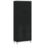 Tall black plywood sideboard 69.5x34x180 cm by vidaXL, Sideboards - Ref: Foro24-3195748, Price: 170,68 €, Discount: %