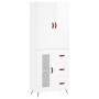 High glossy white plywood sideboard 69.5x34x180 cm by vidaXL, Sideboards - Ref: Foro24-3195933, Price: 168,99 €, Discount: %