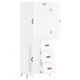 High glossy white plywood sideboard 69.5x34x180 cm by vidaXL, Sideboards - Ref: Foro24-3195933, Price: 168,99 €, Discount: %