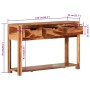 Mesa consola madera maciza de acacia 110x35x75 cm de vidaXL, Mesas auxiliares - Ref: Foro24-338432, Precio: 154,99 €, Descuen...