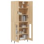 Aparador alto madera contrachapada color roble 69,5x34x180 cm de vidaXL, Aparadores - Ref: Foro24-3195750, Precio: 150,84 €, ...