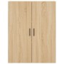 Aparador alto madera contrachapada color roble 69,5x34x180 cm de vidaXL, Aparadores - Ref: Foro24-3195750, Precio: 150,84 €, ...