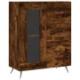 Tall smoked oak plywood sideboard 69.5x34x180 cm by vidaXL, Sideboards - Ref: Foro24-3195936, Price: 154,17 €, Discount: %