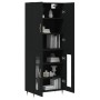 Tall black plywood sideboard 69.5x34x180 cm by vidaXL, Sideboards - Ref: Foro24-3195716, Price: 149,92 €, Discount: %