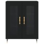 Tall black plywood sideboard 69.5x34x180 cm by vidaXL, Sideboards - Ref: Foro24-3195716, Price: 149,92 €, Discount: %