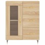 Aparador alto madera contrachapada color roble 69,5x34x180 cm de vidaXL, Aparadores - Ref: Foro24-3195942, Precio: 166,83 €, ...