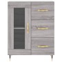 High sideboard sonoma gray plywood 69.5x34x180 cm by vidaXL, Sideboards - Ref: Foro24-3195945, Price: 161,67 €, Discount: %