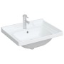 Lavabo de baño rectangular cerámica blanco 61x48x23 cm de vidaXL, Lavabos - Ref: Foro24-153704, Precio: 64,23 €, Descuento: %