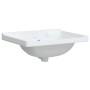 Lavabo de baño rectangular cerámica blanco 61x48x23 cm de vidaXL, Lavabos - Ref: Foro24-153704, Precio: 64,23 €, Descuento: %