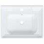 Lavabo de baño rectangular cerámica blanco 61x48x23 cm de vidaXL, Lavabos - Ref: Foro24-153704, Precio: 64,23 €, Descuento: %