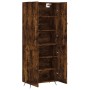 Tall smoked oak plywood sideboard 69.5x34x180 cm by vidaXL, Sideboards - Ref: Foro24-3195768, Price: 136,85 €, Discount: %