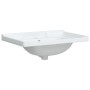 Lavabo de baño rectangular cerámica blanco 71x48x23 cm de vidaXL, Lavabos - Ref: Foro24-153705, Precio: 71,97 €, Descuento: %