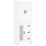 Tall white plywood sideboard 69.5x34x180 cm by vidaXL, Sideboards - Ref: Foro24-3195931, Price: 166,19 €, Discount: %