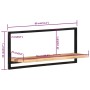 Wall shelves 2 units solid acacia wood 80x25x35 cm by vidaXL, Shelves and shelves - Ref: Foro24-338458, Price: 76,31 €, Disco...