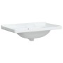 Lavabo de baño rectangular cerámica blanco 81x48x23 cm de vidaXL, Lavabos - Ref: Foro24-153706, Precio: 86,04 €, Descuento: %