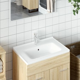 Rechteckiges Waschbecken aus weißer Keramik, 61 x 48 x 19,5 cm von vidaXL, Sinkt - Ref: Foro24-153709, Preis: 67,97 €, Rabatt: %