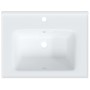 Lavabo de baño rectangular cerámica blanco 61x48x19,5 cm de vidaXL, Lavabos - Ref: Foro24-153709, Precio: 67,97 €, Descuento: %