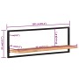 Wall shelves 2 units solid acacia wood 100x24x35 cm by vidaXL, Shelves and shelves - Ref: Foro24-338457, Price: 85,26 €, Disc...